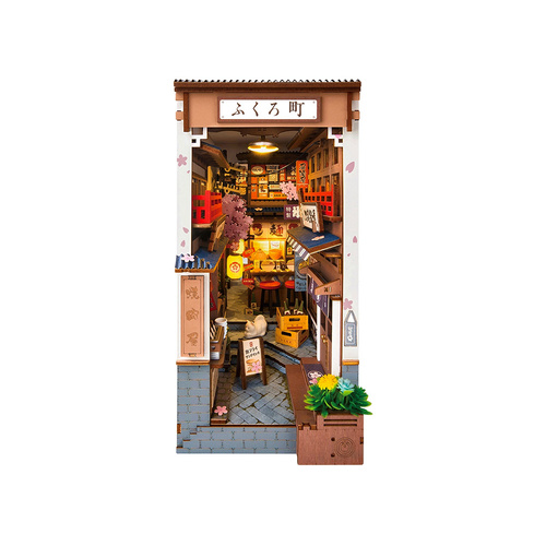 Robotime Rolife DIY Book Nook Sakura Wine Ally 3D Miniature (ROB123227)