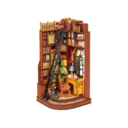 Robotime Rolife Book Nook Corner Study Kit 3D DIY Miniature (ROB124286)