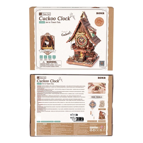 ROKR Cuckoo Clock Mechanical 3D Wooden Puzzle 435 Pieces
