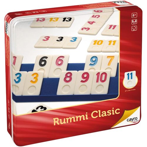 Cayro Rummi Classic Game in Tin 2-4 Players Ages 8+ (RUM707539)