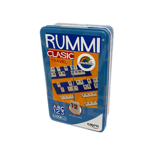 Cayro Rummi Classic Travel Tin 2-4 Players Ages 8+ (RUM707553)
