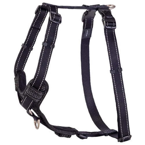 Rogz Control Stop-Pull Dog Harness Padded Black XL