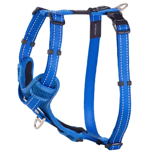 Rogz Control Stop-Pull Dog Harness Padded Blue Large