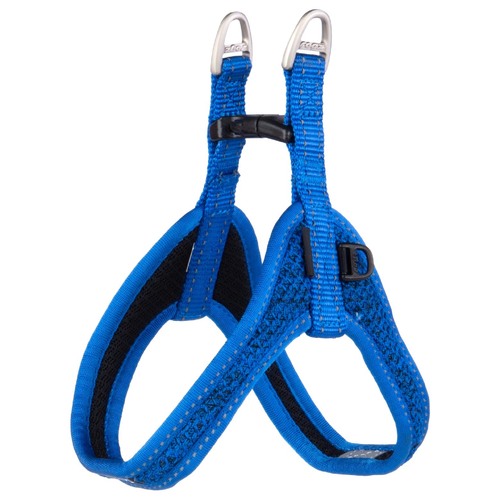 Rogz Fast-Fit Reflective Dog Safety Harness Blue Small/Medium