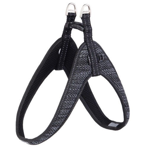 Rogz Fast-Fit Reflective Dog Safety Harness Black Large