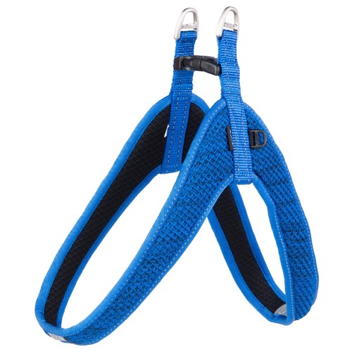 Rogz Fast-Fit Reflective Dog Safety Harness Blue Large