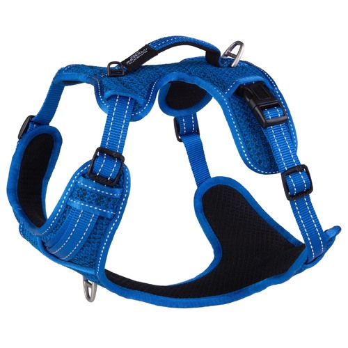 Rogz Explore Durable Nylon Dog Safety Harness Blue Large