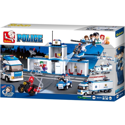 Sluban Police Station Scene 572 Piece (SLUB0376)