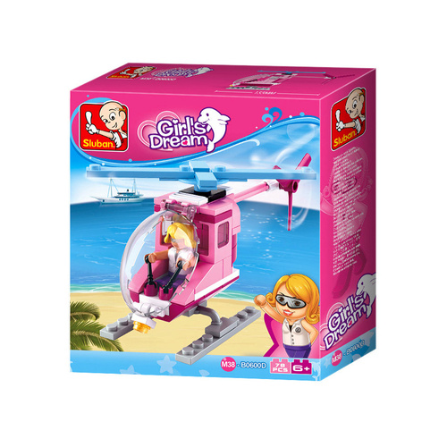 Sluban Girls Dream Plastic Construction Kit 78 Pieces (SLUB0600D)