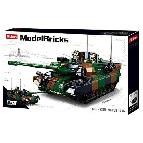 Sluban Model Bricks Leopard 2A5 MBT Plastic Construction 766pcs (SLUB0839)