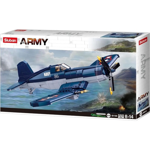 Sluban WWII F4U Corsair Fighter M38-B1109 550 Pieces