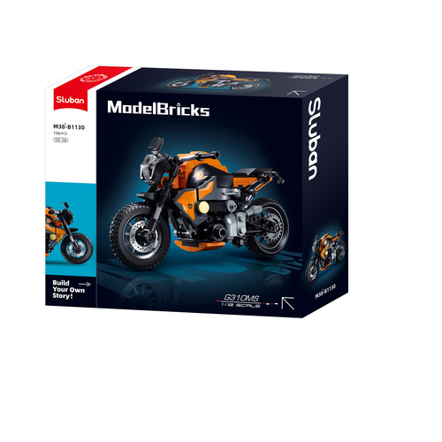 Sluban Model Bricks Motorcycle Sportsbike Street Racer 196 Pieces