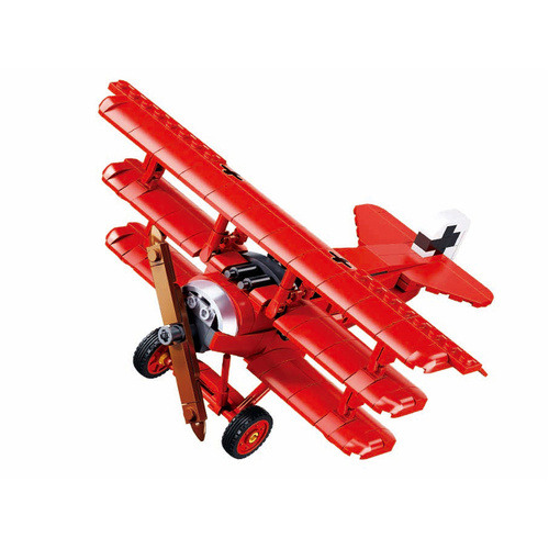 Sluban Red Baron Fokker Triplane Plastic Construction Kit 281 Pieces (SLUB1292)