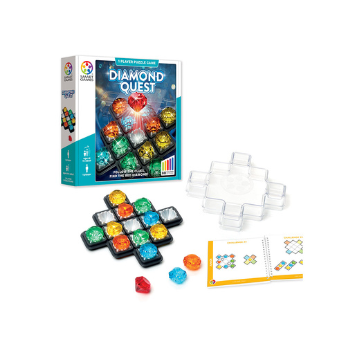 Smart Games Diamond Quest Brain Teaser Puzzle 1-Player Ages 8+ (SMA523918)