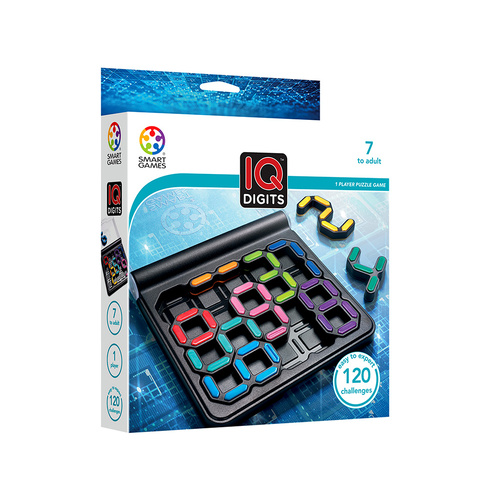 Smart Games IQ Plus Digits Brain Teaser Puzzle 1-Player Ages 7+ (SMA524045)
