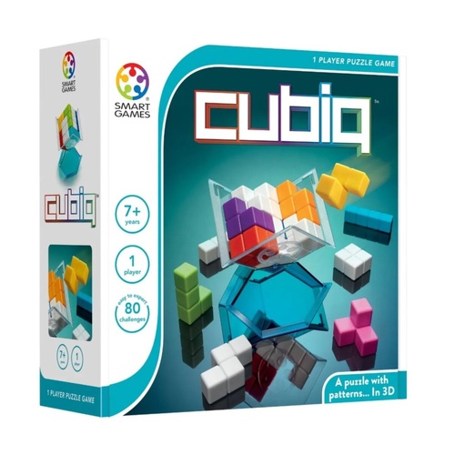 Smart Games Cubiq 3D Puzzle Game 1-Player Ages 7+