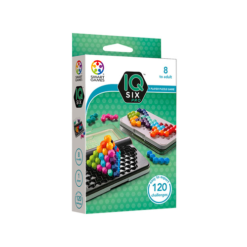 Smart Games IQ Six Pro Brain Teaser Puzzle 1-Player Ages 8+ (SMA524540)