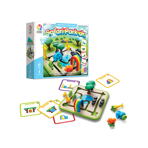 Smart Games Safari Park Jr Preschool Puzzle Game 1-Player Ages 3-7 (SMA524991)