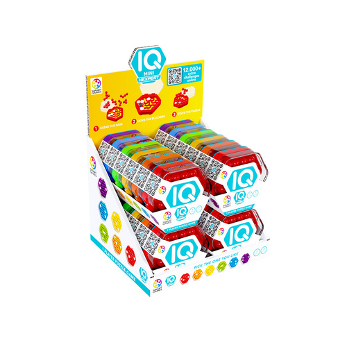 Smart Games IQ Minis Hexpert Assorted Display of 24 (SMA525008)