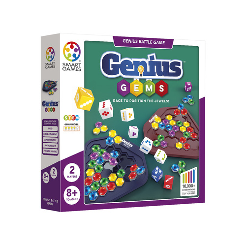 Smart Games Genius Gems Battle Game 2-Players Ages 8+ (SMA525394)
