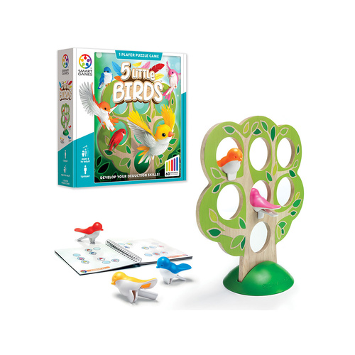 Smart Games 5 Little Birds Puzzle 1-Player Ages 5+ (SMA525639)