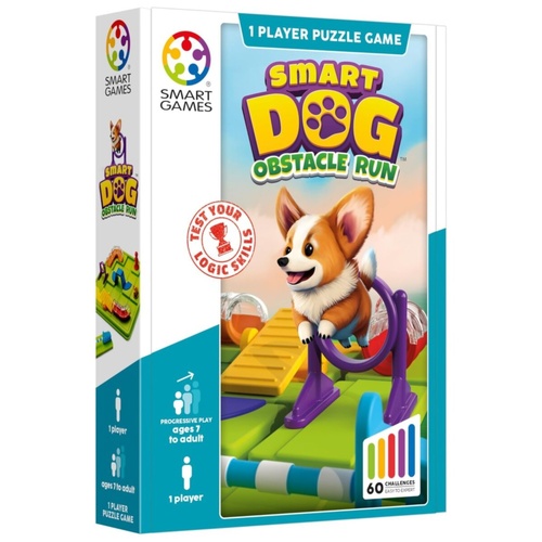 Smart Games Smart Dog Obstacle Run Puzzle Game 1-Player Ages 7+