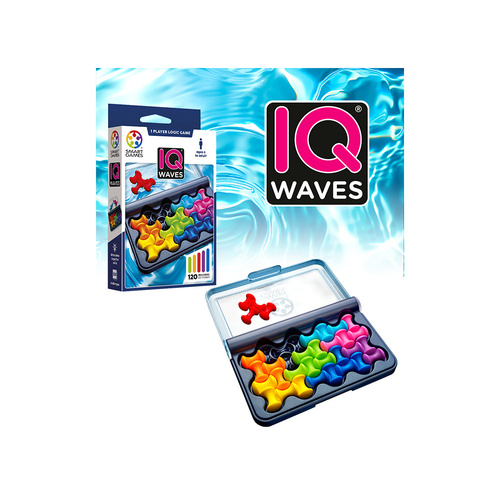 Smart Games IQ Waves Brain Teaser Puzzle 1-Player Ages 6+ (SMA525684)