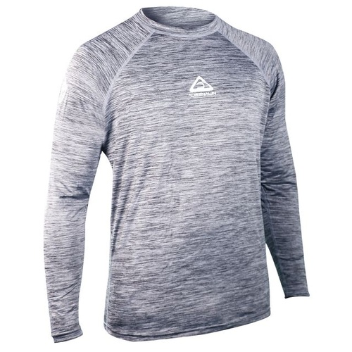 Adrenalin Surf-T Adult Long Sleeve Rash Guard Fade Resistant Grey - 7 Sizes