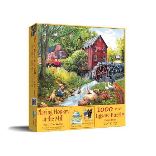 SunsOut Playing Hookey at the Mill Jigsaw Puzzle 1000 Pieces (SUN28751)