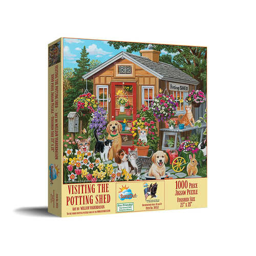 SunsOut Visiting the Potting Shed Jigsaw Puzzle 1000 Pieces (SUN30452)