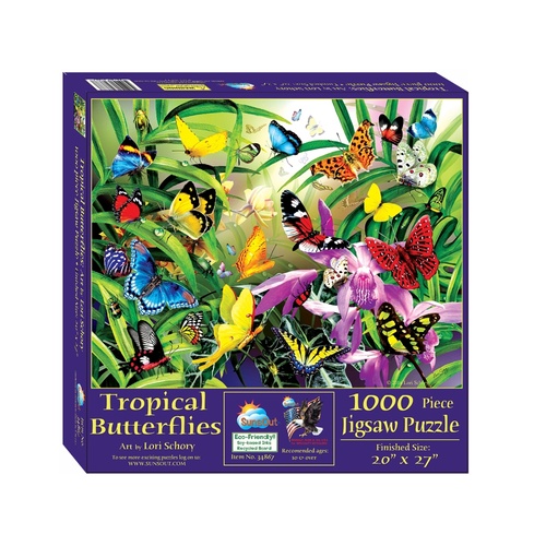 Tropical Butterflies 1000pc (SUN34867)