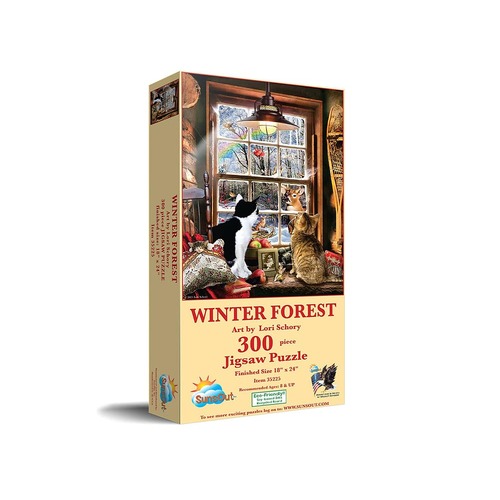 SunsOut Winter Forest by Lori Schory Jigsaw Puzzle XL 300 Pieces (SUN35225)