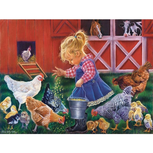 LITTLE FARM GIRL 500pc (SUN35886)