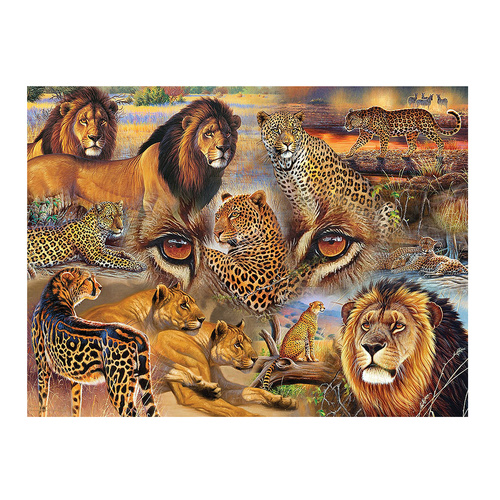 SunsOut Big Cats of the Plains Jigsaw Puzzle 500 Pieces (SUN70934)