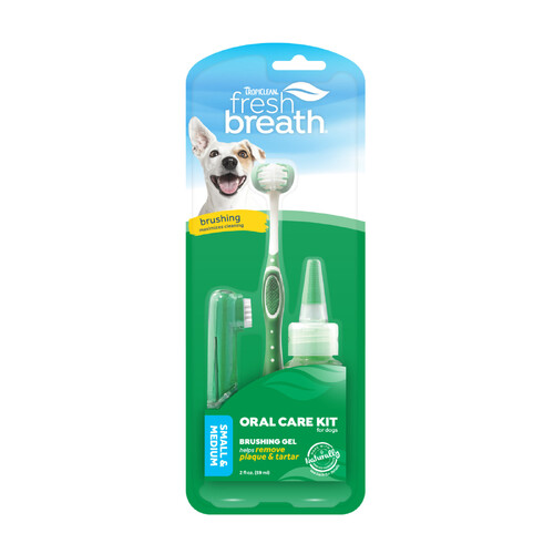 Tropiclean Fresh Breath Oral Care Kit for Dogs Small