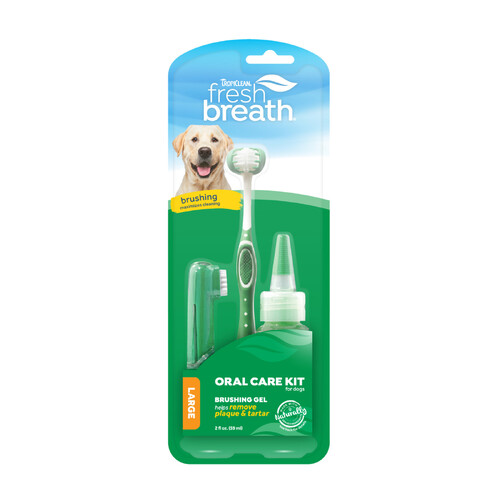 Tropiclean Fresh Breath Oral Care Kit for Dogs Medium/Large