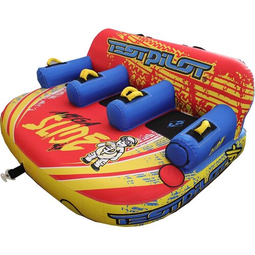 Test Pilot Mega Slide 3 Person Inflatable Towable Water Ski Tube TPMEGSLIDE