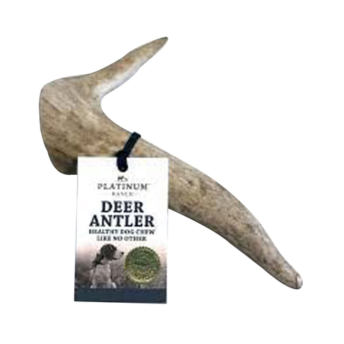 Platinum Ranch Deer Antler Healthy Dog Chew Treat Single Medium