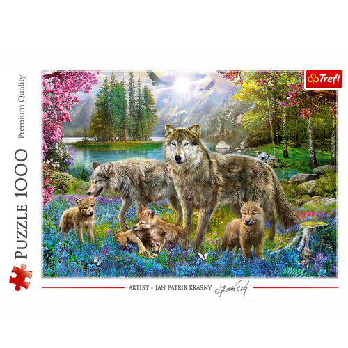 Lupine Family Jigsaw Puzzles 1000 Pieces (TRE10558)