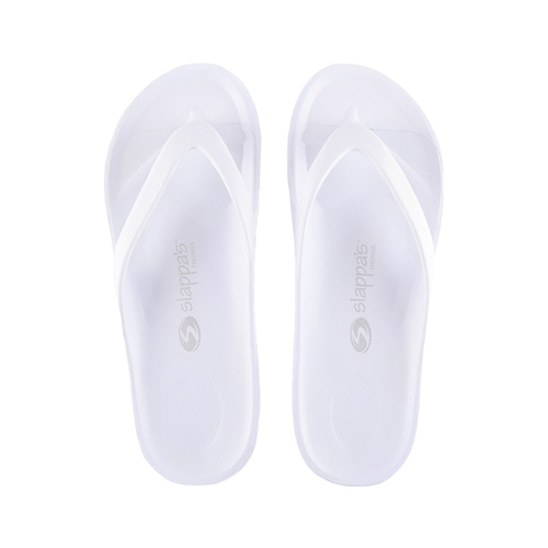Slappas Arch Support Durable Comfy Thongs White Size 43 (TS-W43)