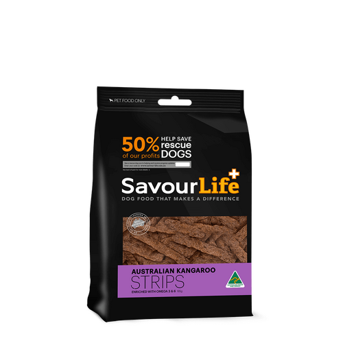 Savour Life Premium Dog Treat Strips Kangaroo 165g