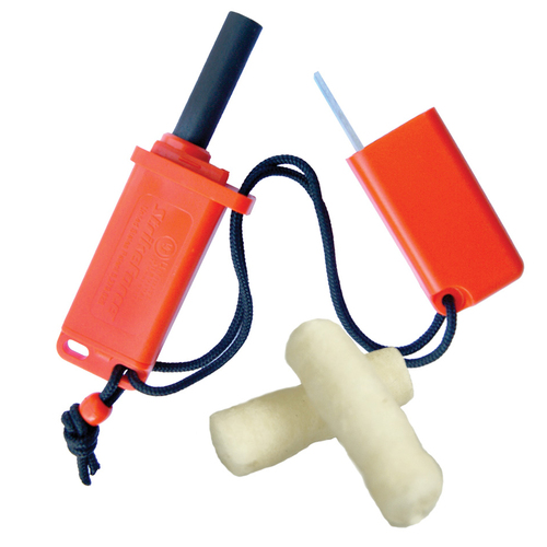 UST StrikeForce Flint-Based Fire Starter with Tinder (U-1156804)