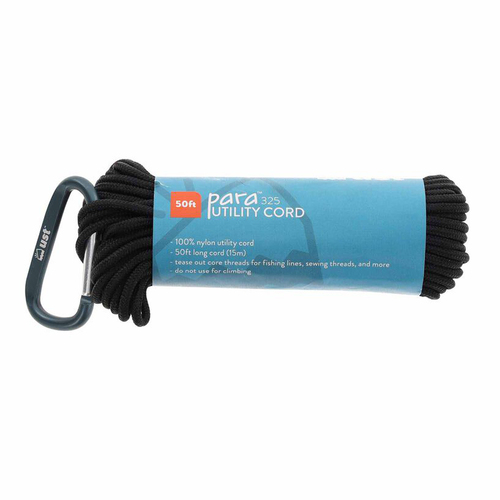 UST Para 325 Utility Cord Black 50ft for Camping & Backpacking (U-1156812)