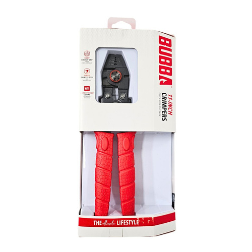 Bubba Crimpers Multi-Use Integrated Cutter Non-Slip Grip 11" (U-1188126)
