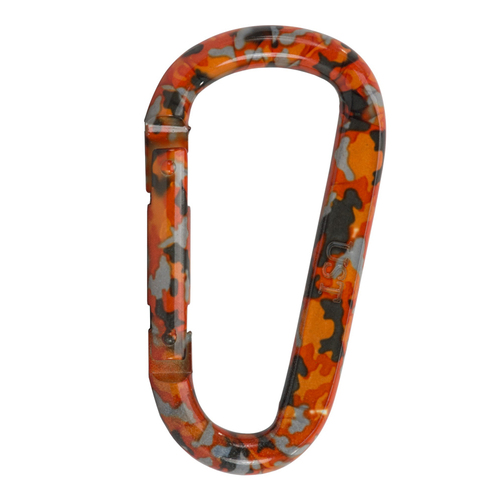 UST Snappy Spring-Loaded Carabiner Clip Orange Camo (U-12085)