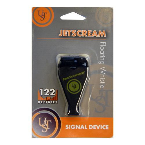 UST JetScream Floating Signal Whistle Black (U-300-02)