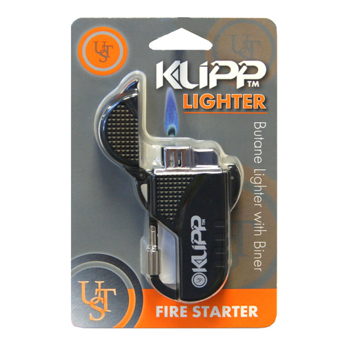 UST Klipp Butane Lighter w/ Biner Black (U-W15-01)