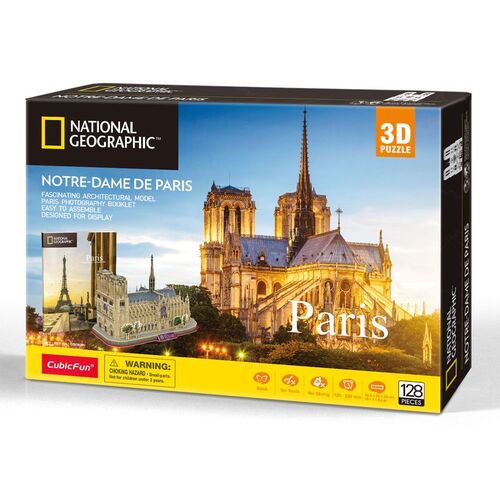National Geographic Notre Dame de Paris 3D Puzzles 128 Pieces (UGDS209865)