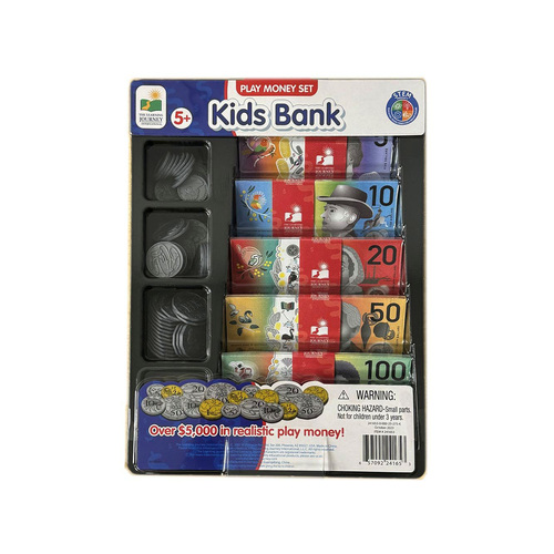 The Learning Journey Kids Bank Play Money Set for Ages 5+ (UGLJ241653)