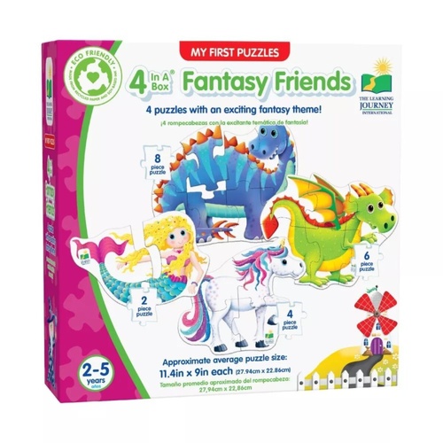 The Learning Journey 4-in-A-Box Fantasy Friends Jigsaw Puzzle 20 Pieces